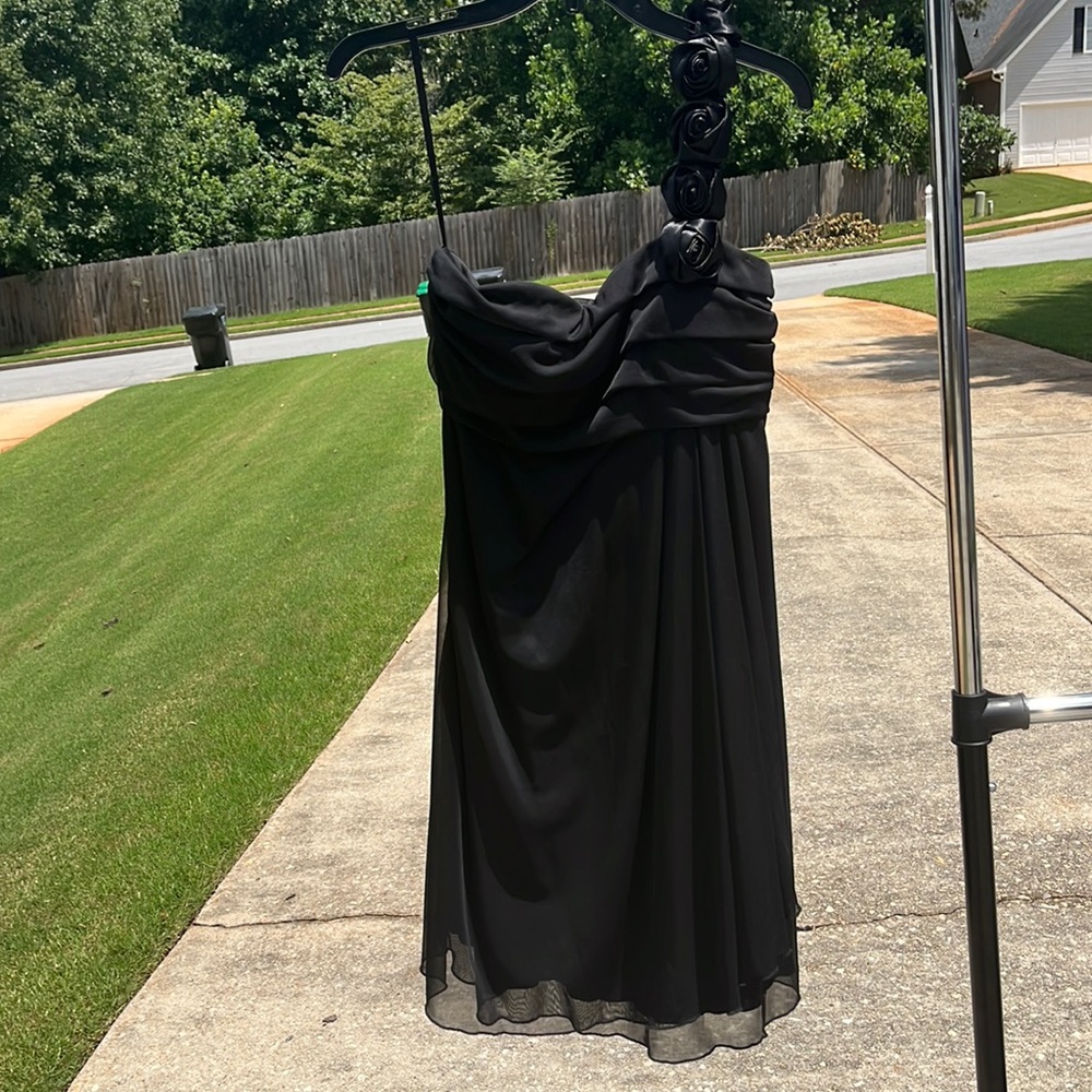 Black homecoming dress, AnnyLee, XL, off shoulder